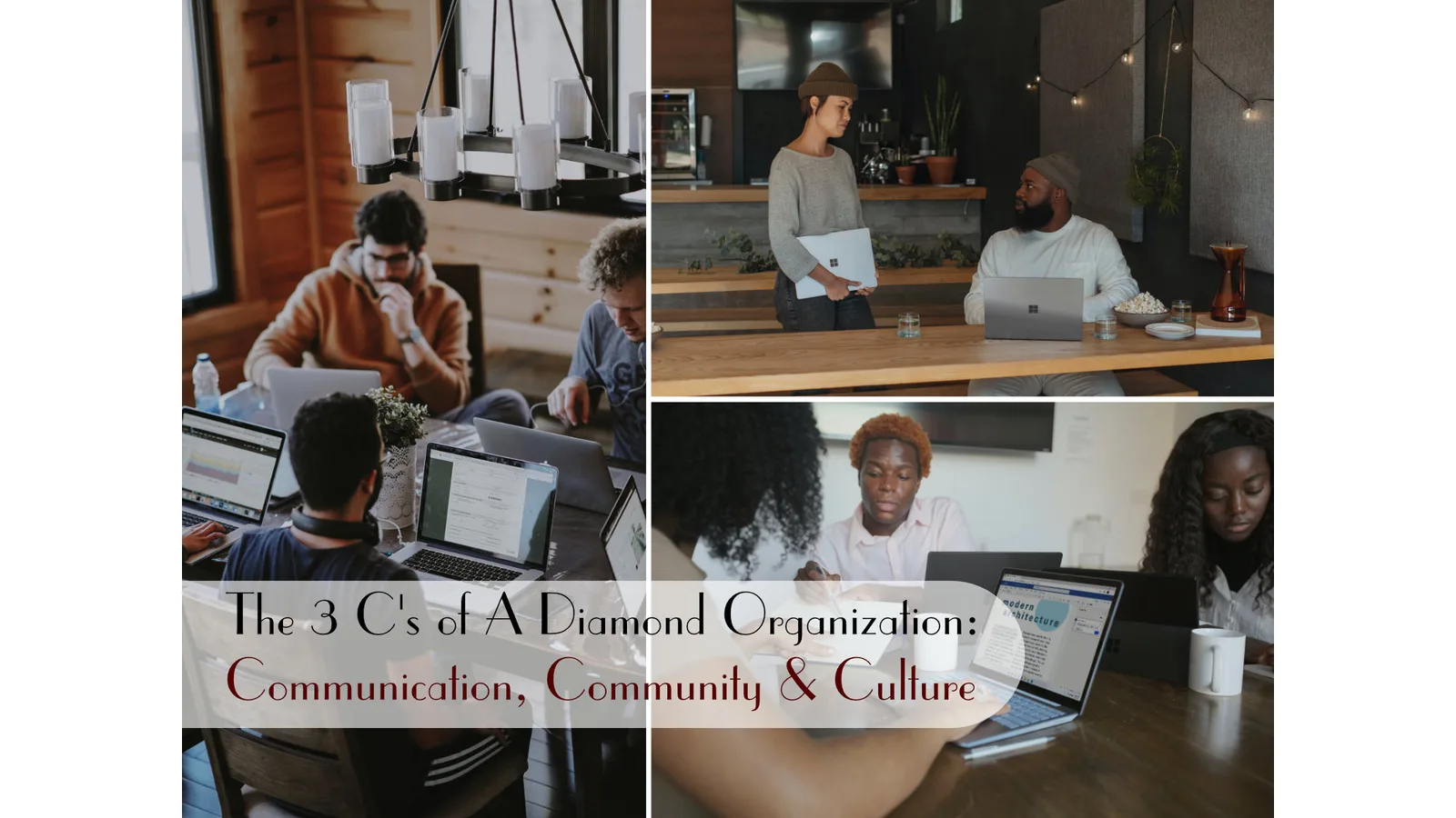 3 C's of A Diamond Organization:  Communication, Community and Culture